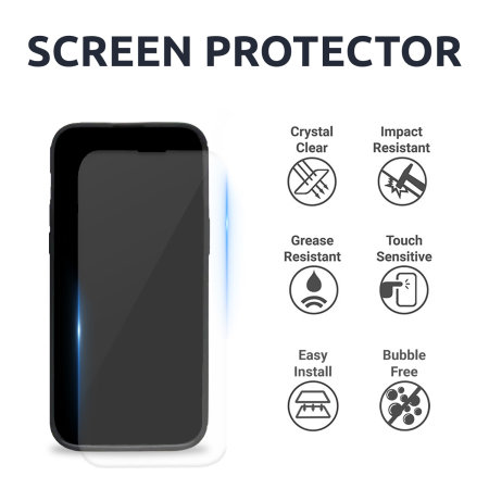 Olixar Sentinel Black Case And Glass Screen Protector - For  iPhone 14 Pro Max