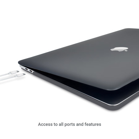 Olixar ToughGuard Solid Black Shell Case - For MacBook Pro 2022 M2 Chip