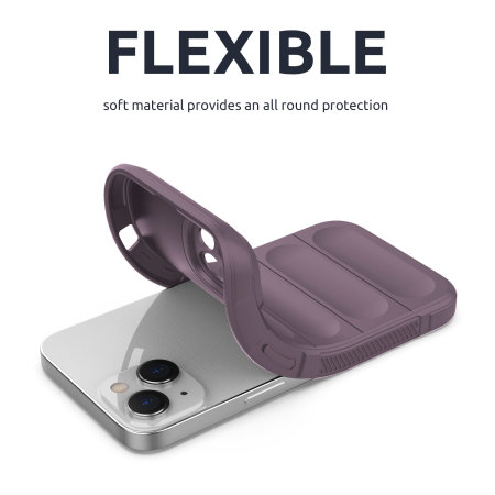 Olixar Anti-Shock Soft Purple Case - For iPhone 14