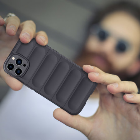 Olixar Anti-Shock Soft Dark Grey Case - For iPhone 14 Pro