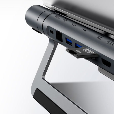 Acefast Grey Multifunctional Laptop Stand With Removable 8 in 1 USB-C Hub