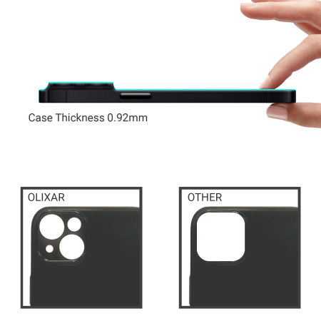 Olixar Ultra-Thin Matt Black Case - For iPhone 14