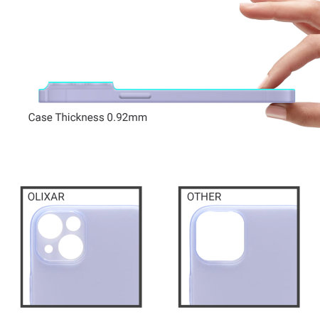 Olixar Ultra-Thin Matte Purple Case - For iPhone 14 Plus