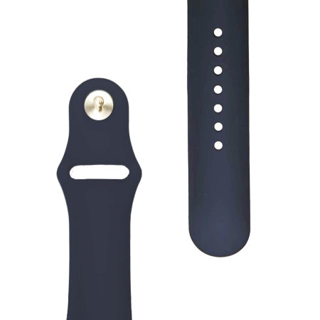 Olixar Midnight Blue Silicone Sport Strap - For Apple Watch Series 6 44mm