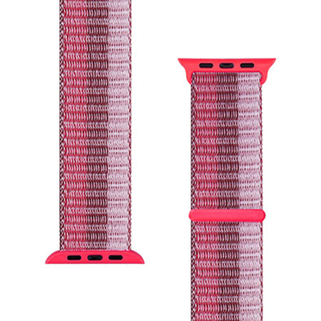 Olixar Berry Pink Nylon Fabric Sports Loop - For Apple Watch Series 2 38mm