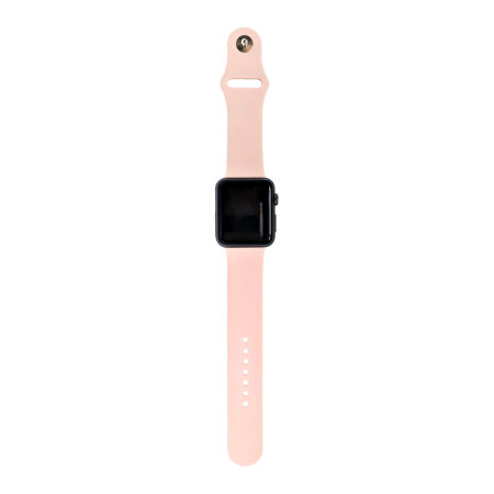 Olixar Pink Silicone Sport Strap - For Apple Watch Series 7 45mm