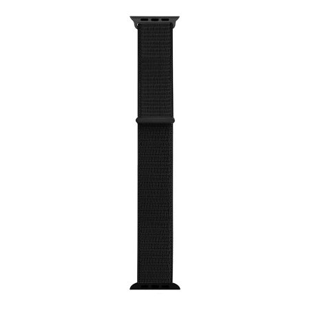 Olixar Deep Black Nylon Fabric Sports Loop - For Apple Watch Series 5 40mm