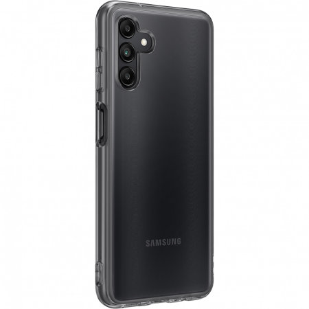 Official Samsung Black Soft Clear Cover Case - For Samsung Galaxy A04s