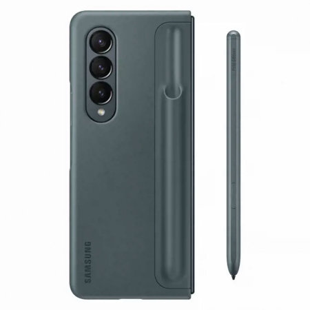 Official Samsung Green Standing Cover Case With S Pen - For Samsung Galaxy Z Fold4