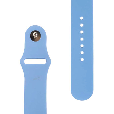 Olixar Blue Silicone Sport Strap - For Apple Watch Series 7 41mm