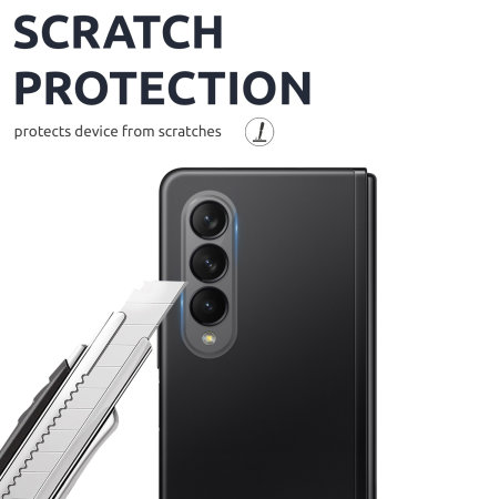 Olixar Twin Pack Tempered Glass Camera Protectors - For Samsung Galaxy Z Fold4