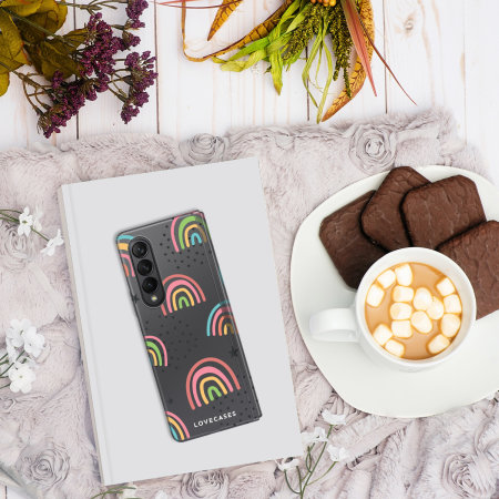 LoveCases Gel Abstract Rainbow Case - For Samsung Galaxy Z Fold4