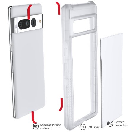 Ghostek Covert 6 Clear Ultra-Thin Clear Case - For Google Pixel 7 Pro