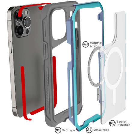Ghostek Atomic Slim 4 Prismatic Aluminium MagSafe Case - For iPhone 14 Pro Max