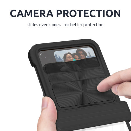 Olixar Black Camera Privacy Cover Case With Hinge Protection - For Samsung Z Flip4