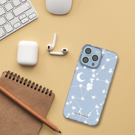 LoveCases White Stars And Moons Gel Case - For  iPhone 14 Pro