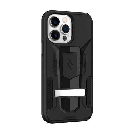 Zizo Transform Tough Black Case with Kickstand - For iPhone 14 Pro Max