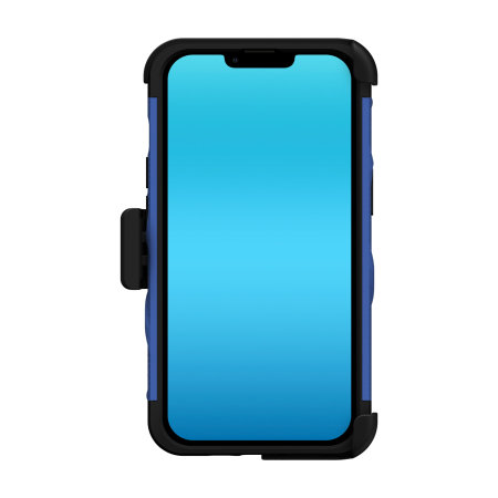Zizo Bolt Protective Blue Case with Kickstand and Screen Protector - For iPhone 14