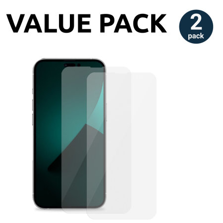 Olixar 2 Pack Film Screen Protectors - For iPhone 14 Plus