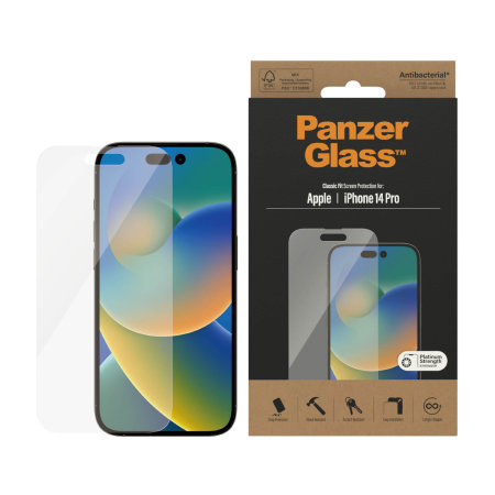 PanzerGlass Tempered Glass Screen Protector - For iPhone 14 Pro