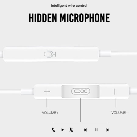 XO EP23 USB Type-C In-Ear Headphones - White