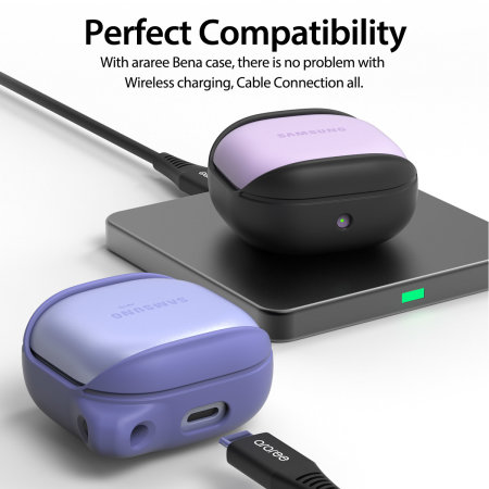 Araree Bean Purple Silicone Case For Buds Live 2/ Buds Pro 2 DNL