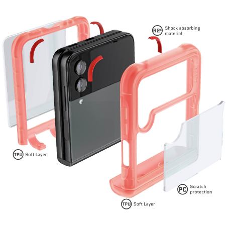 Ghostek Pink Covert Protective Case - For Samsung Galaxy Flip4