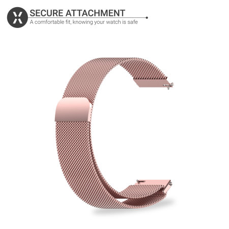 Olixar M/L Milanese Rose Pink Strap - For Samsung Galaxy Watch 5