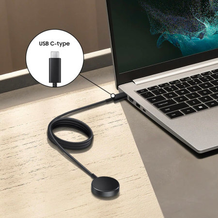 Official Samsung USB-C Fast Wireless Charger - For Samsung Galaxy Watch 4
