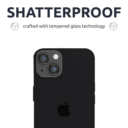 Olixar Tempered Glass Camera Lens Protector - For iPhone 14