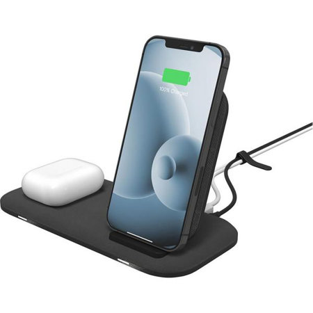Mophie 3 in 1 15W Wireless Charger Hub - Black