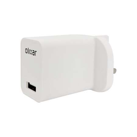 Olixar USB-A Fast Charger & 2m USB-A to Lighting Charge Cable - For iPhone 14 Plus