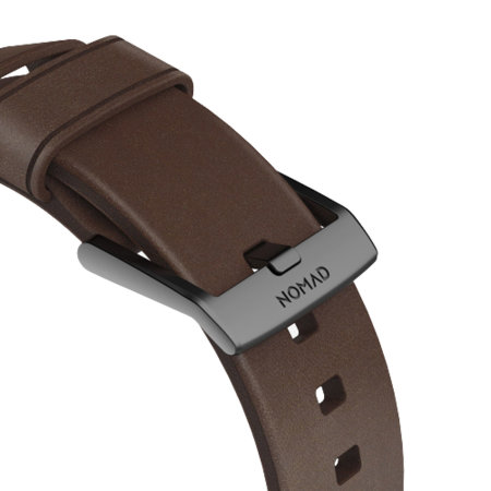 Nomad Brown Modern Leather Strap - For Apple Watch Series 8 45mm