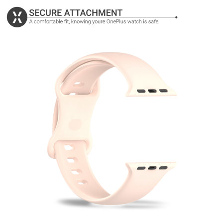 Olixar Pink Silicone Strap - For Apple Watch Series 8 41mm