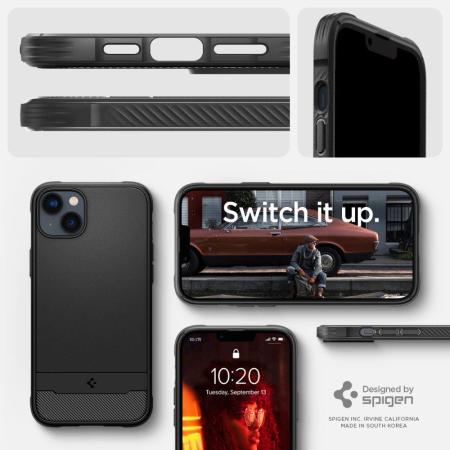 Spigen Rugged Armor Matte Black MagSafe Case - For iPhone 14 Plus