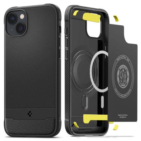 Spigen Rugged Armor Matte Black MagSafe Case - For iPhone 14 Plus