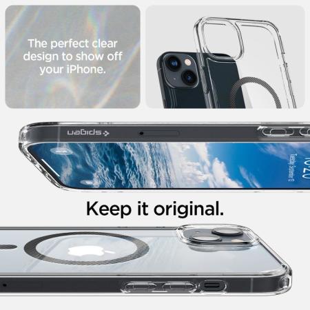 SPIGEN Ultra Hybrid MagFit Series, Backcover, Apple, iPhone 14 Pro Max,  Transparent