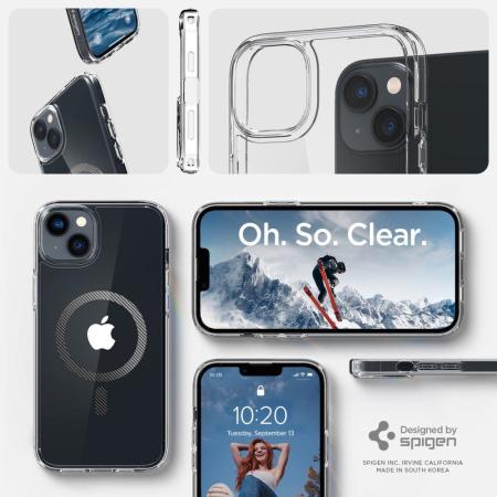 Spigen Ultra Hybrid Clear Carbon Fibre MagSafe Case - For iPhone 14