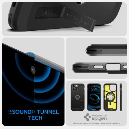 Funda Spigen Tough Armor Para iPhone 13 Pro Max - Negro