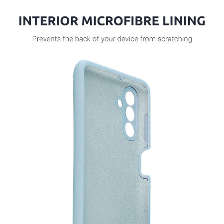 Olixar Soft Silicone Pastel Blue Case  - For Samsung Galaxy A04s