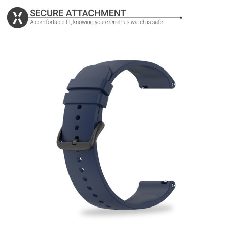Olixar S/M Soft Silicone Midnight Blue Strap - For Samsung Galaxy Watch 5