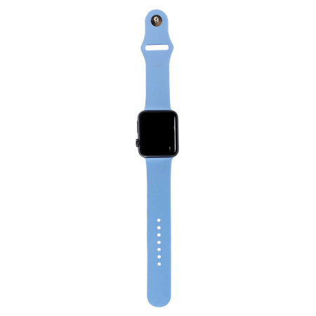 Olixar Blue Silicone Sport Strap - For Apple Watch SE 2022 44mm