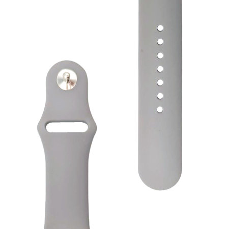 Olixar Grey Silicone Sport Strap - For Apple Watch SE 2022 44mm