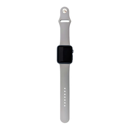 Olixar Grey Silicone Sport Strap - For Apple Watch SE 2022 44mm