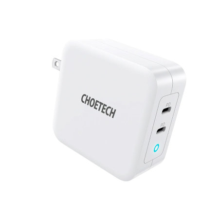 Choetech White 100W USB-C Dual GaN Charger with 1.8 USB-C Cable - For Apple iPad Pro 11'' 2021
