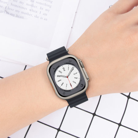 Olixar Black Ocean Loop - For Apple Watch Series 7 45mm