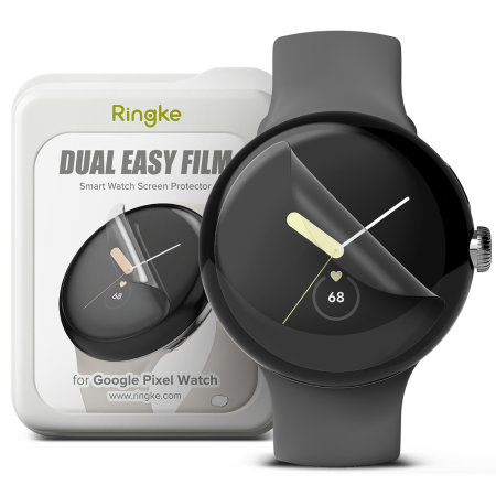 Ringke 3 Pack Dual Easy Film Screen Protector - For Google Pixel Watch