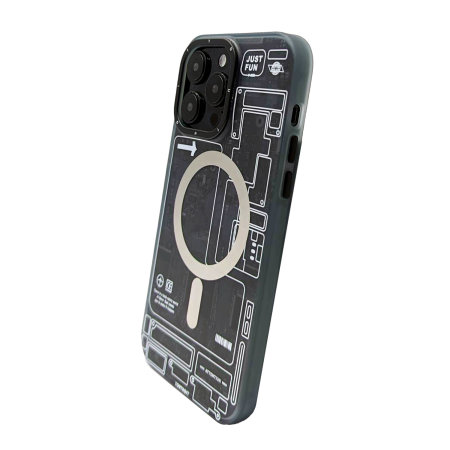 Olixar MagSafe Compatible Black Circuit Board Case - For iPhone 14 Pro Max