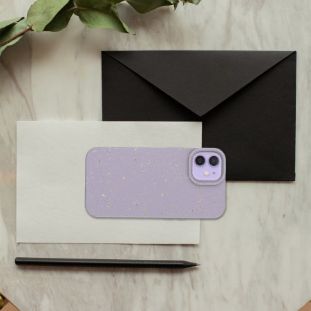 Olixar 100% Biodegradable Purple Case - For Apple iPhone 12