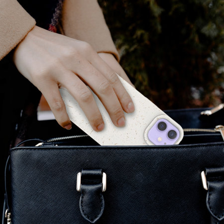 Olixar 100% Biodegradable White Case - For Apple iPhone 12